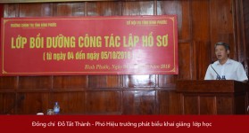 Khai giảng lớp Bồi dưỡng lập hồ sơ tại Văn phòng UBND tỉnh Bình Phước