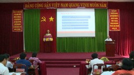 Bí Thư Tỉnh ủy Nguyễn Văn Lợi báo cáo chuyên đề: “Sắp xếp, kiện toàn tổ chức bộ máy trong hệ thống chính trị của tỉnh”
