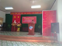 Đồng chí Phạm Hồng Đăng – Chủ tịch Ủy ban nhân xã Lộc An báo cáo
