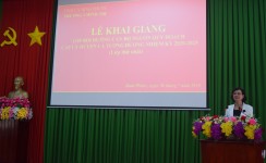 ThS. Trần Tuyết Minh phát biểu tại buổi lễ