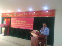Đồng chi Nguyễn Tuấn, Phó trưởng ban Thi đua-Khen thưởng tỉnh phát biểu tại Hội nghị