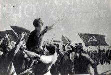 Nhân dân Nam Bộ vùng lên đấu tranh trong cuộc khởi nghĩa Nam Kỳ. Tranh vẽ - Ảnh TLBTLSQG (dangcongsan.vn)