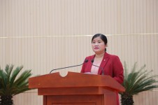 Chủ tịch UBND tỉnh Bình Phước Trần Tuệ Hiền phát biểu chỉ đạo hội nghị
