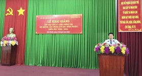 Khai giảng Lớp Cao cấp lý luận chính trị, hệ không tập trung K73.B01 tại tỉnh Bình Phước khóa học 2022-2024