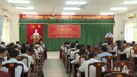 PGS.TS Nguyễn Quốc Dũng - Giám đốc Học viện, phát biểu tại lễ khai giảng lớp