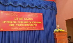 Bế giảng lớp Trung cấp lý luận chính trị, hệ tập trung, khóa 127 mở tại huyện Đồng Phú